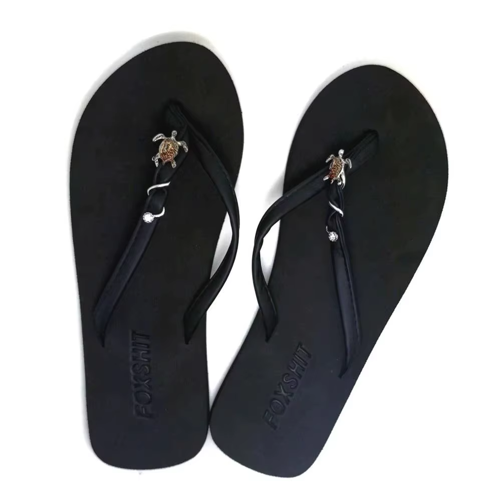 Ornements pour tongs en forme de tortue de mer
