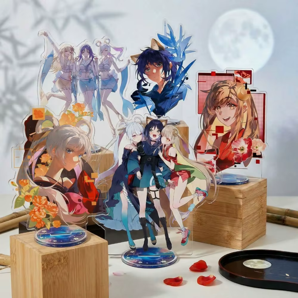 Figurine de personnage d'anime mignon en acrylique