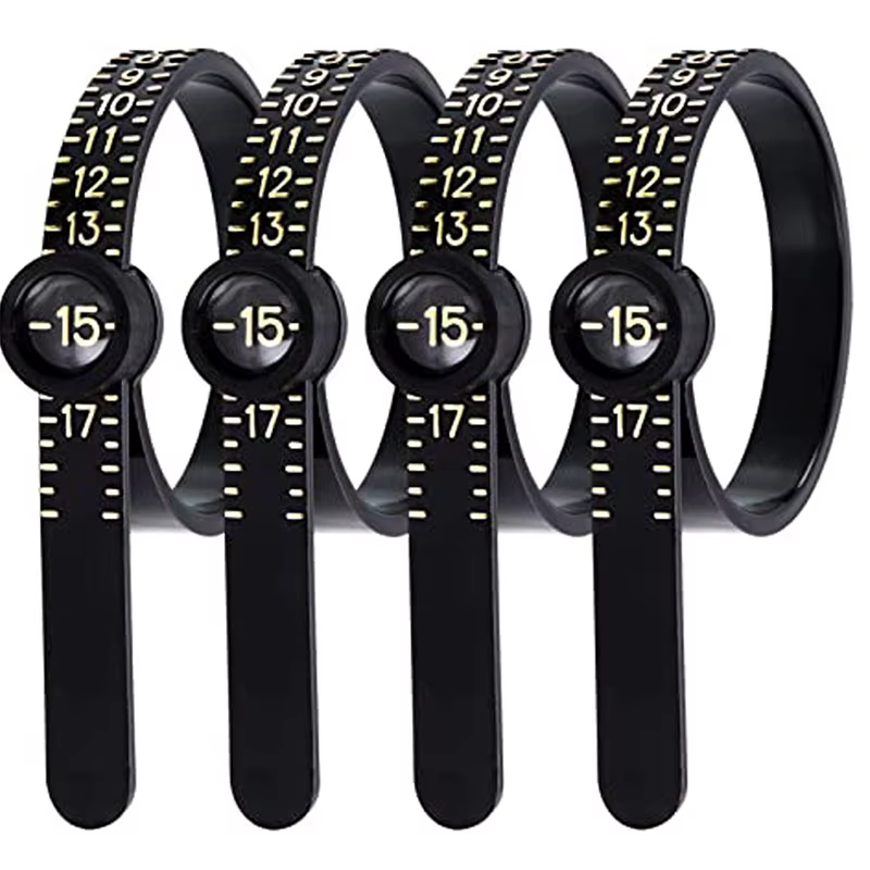 Mesure de taille d'anneau avec loupe