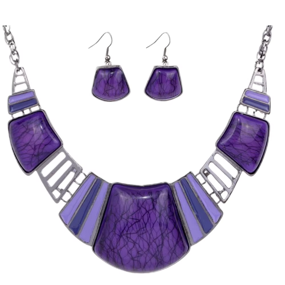 Ensemble de boucles d'oreilles et colliers à motifs Turquoise pour femmes