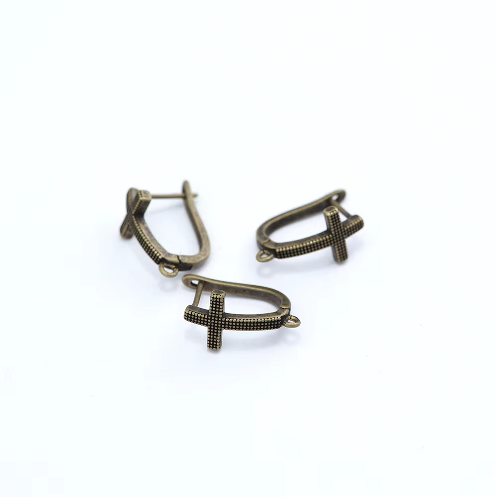 Boucles d'oreilles en Bronze Antique