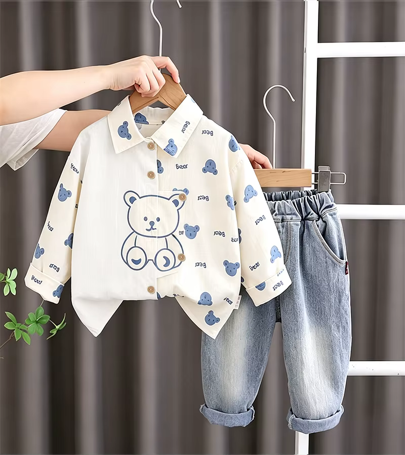 Nouvelle tenue pour bébé à manches longues en 2 pièces | Printemps et automne