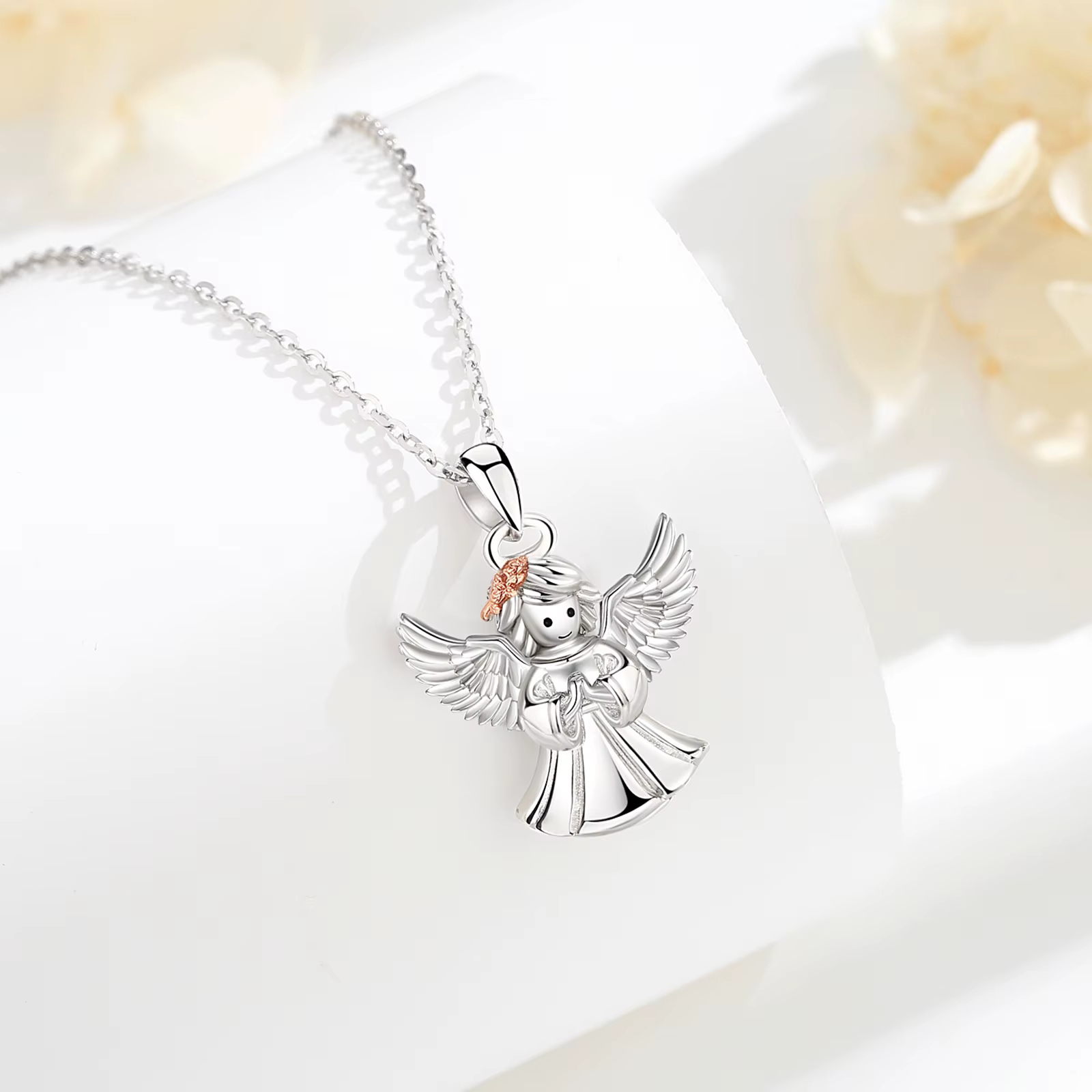 Eudora-Collier Ange en Argent Sterling 925 pour Femme