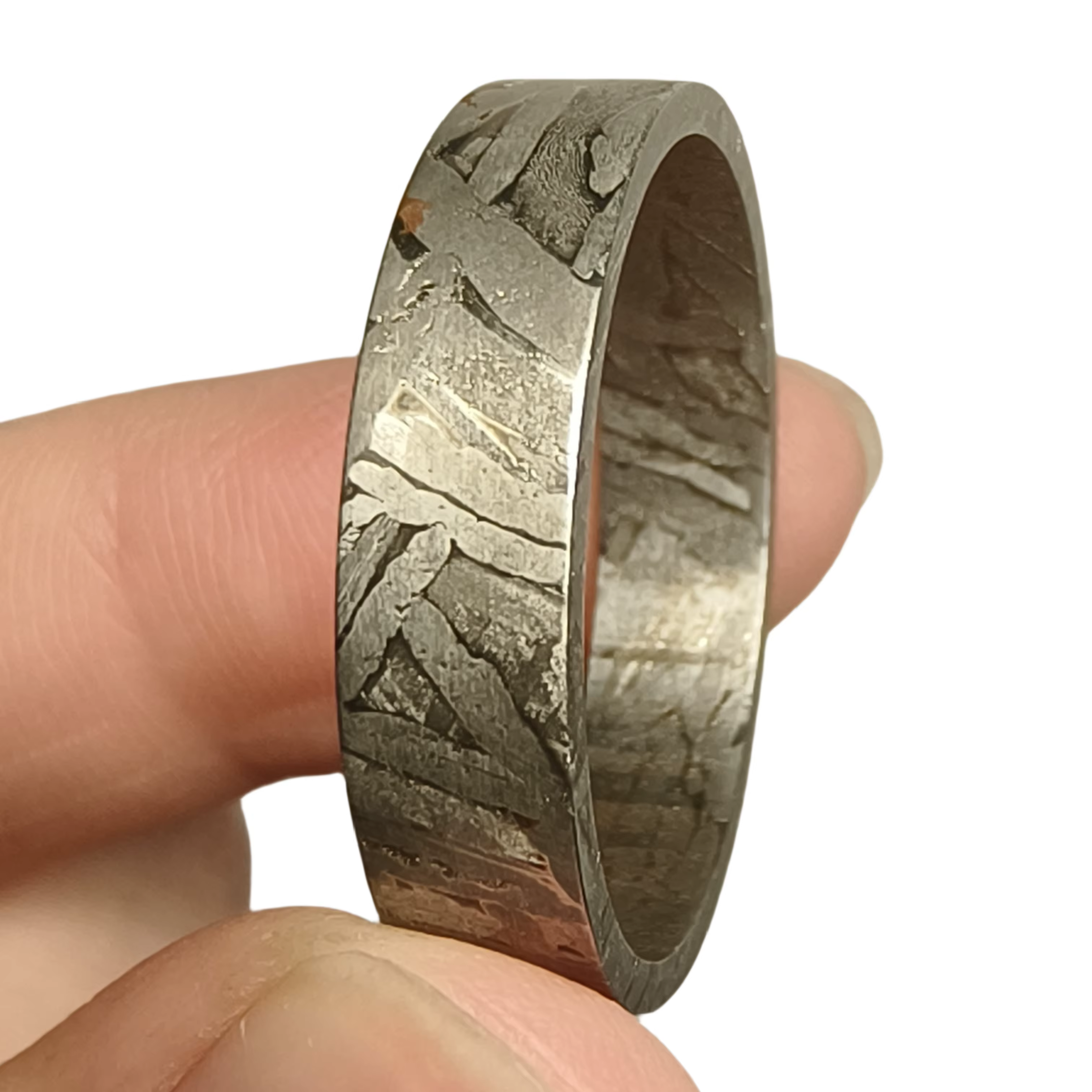 Anneau météorite Muonionalusta pendentif