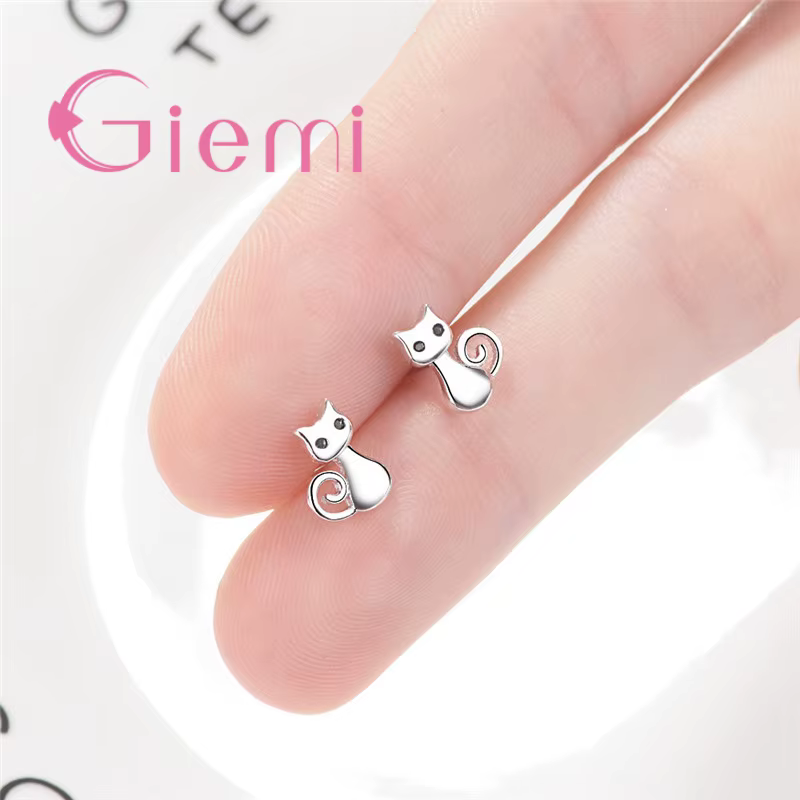 Boucles d'oreilles en argent regardé 925 pour femme