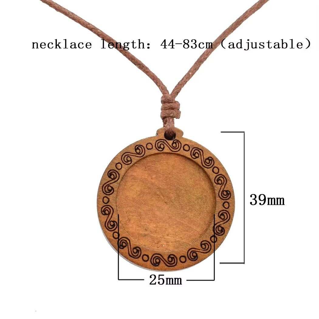 Collier arbre de vie en bois