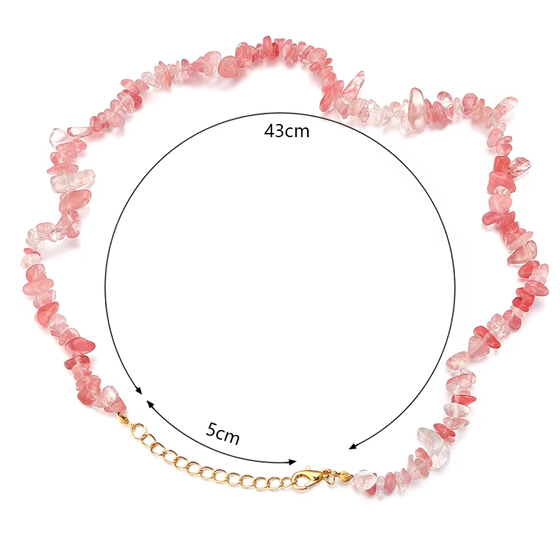 Collier ras du cou en pierre naturelle pour femmes