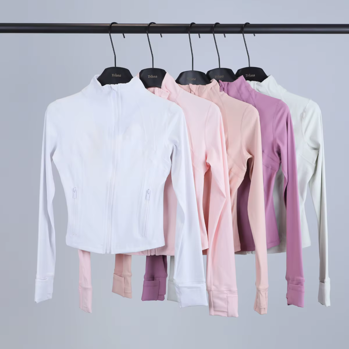 Veste à col court à manches longues pour femme