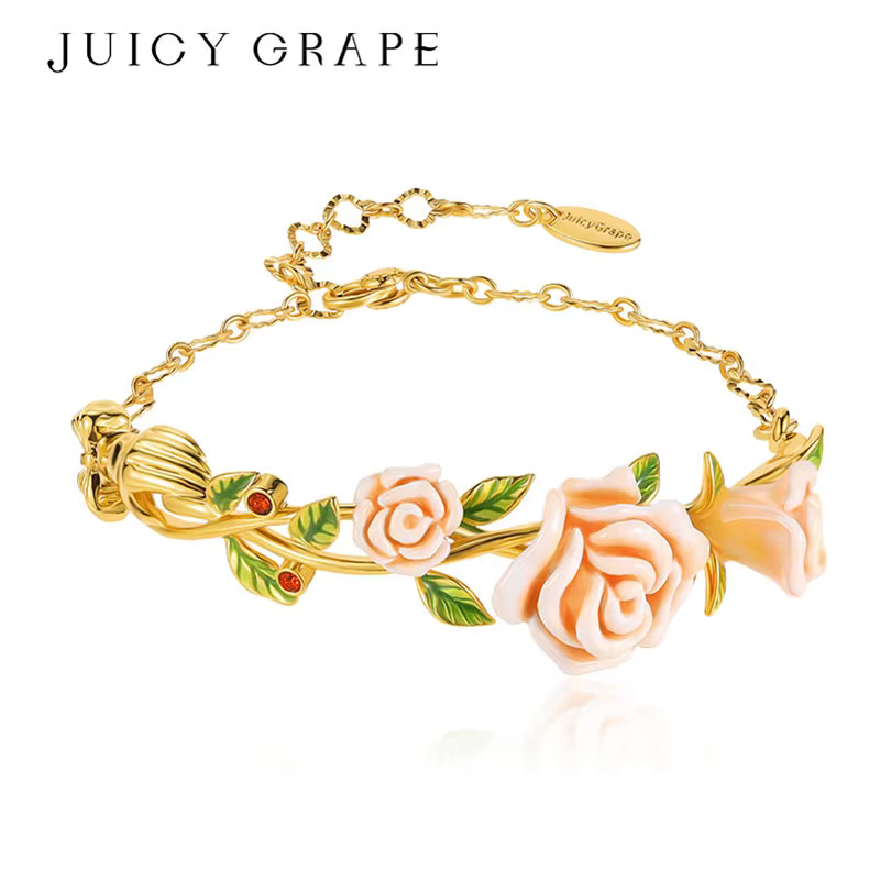 Bracelet en émail réglable au design élégant