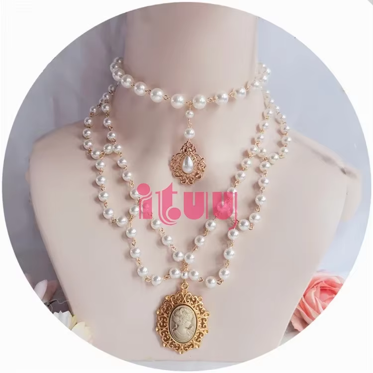 Magnifique collier de mariage de Style Rococo Vintage