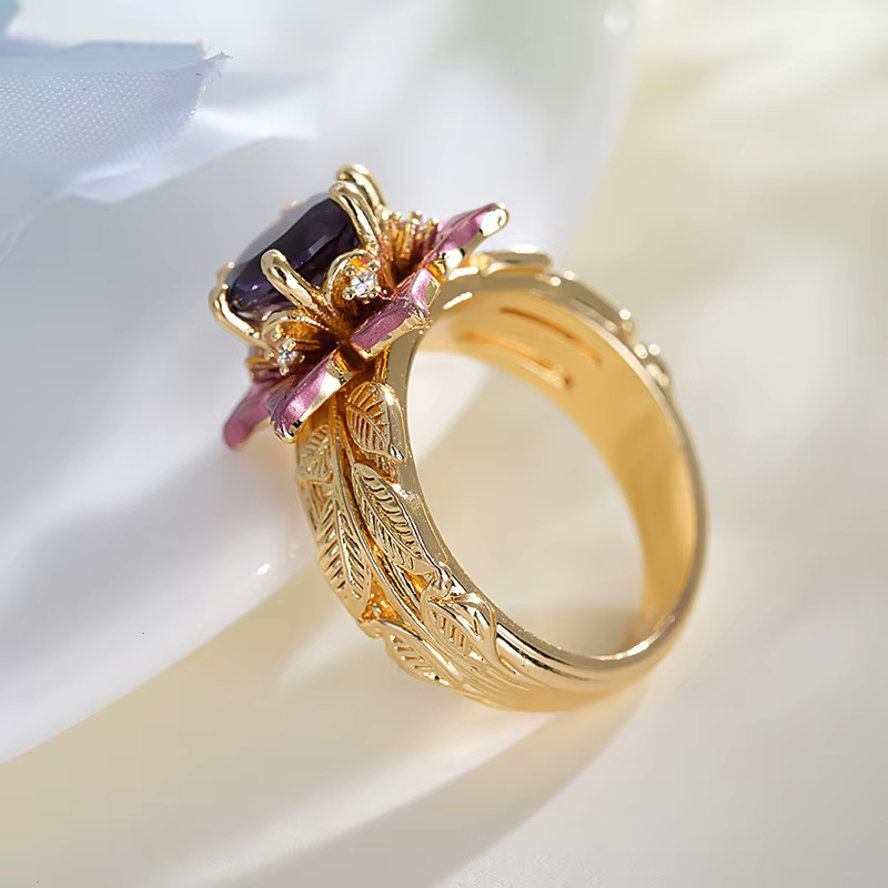 Huitan – bague bicolore pour femmes