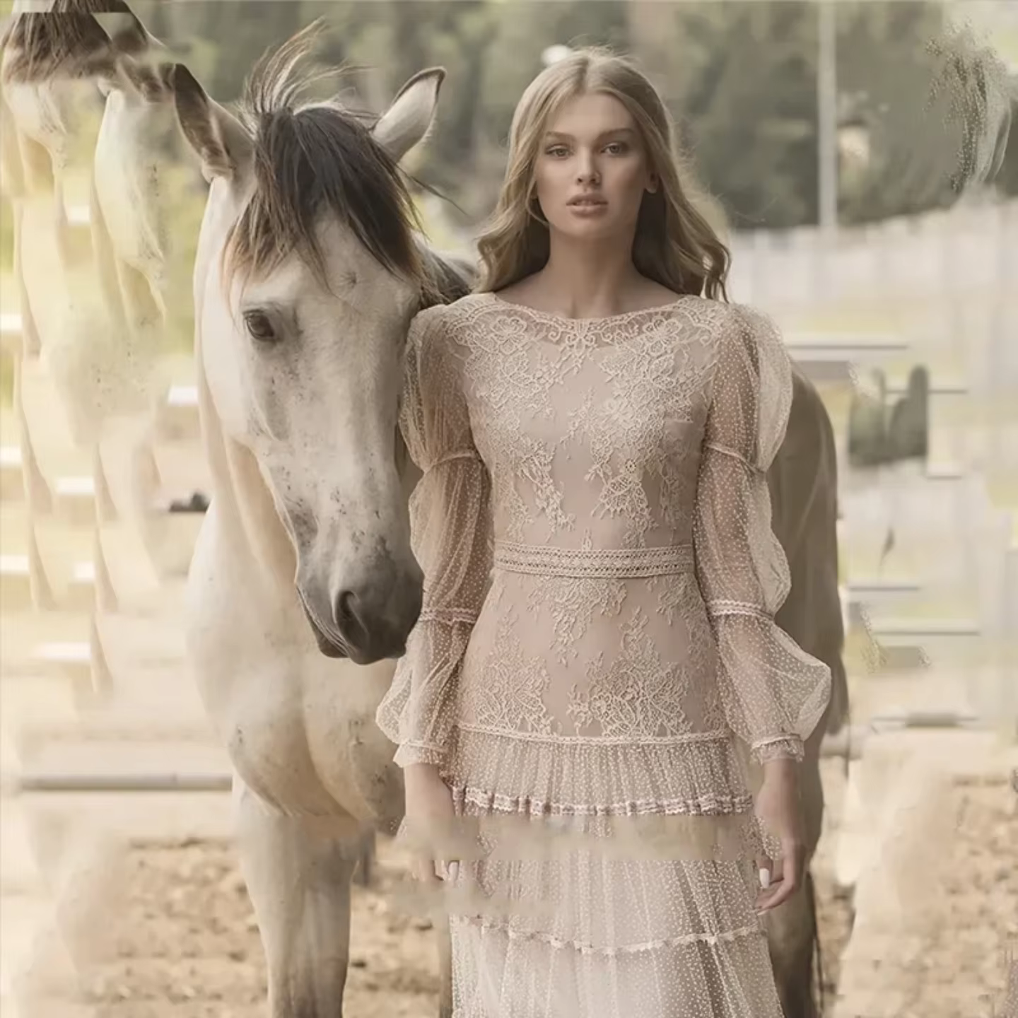 Robe de mariée en tulle à pois champagne, col bateau, entièrement en dentelle florale, robe de bal bouffante, robe longue de gala à volants étagés, boutons au dos, personnalisable