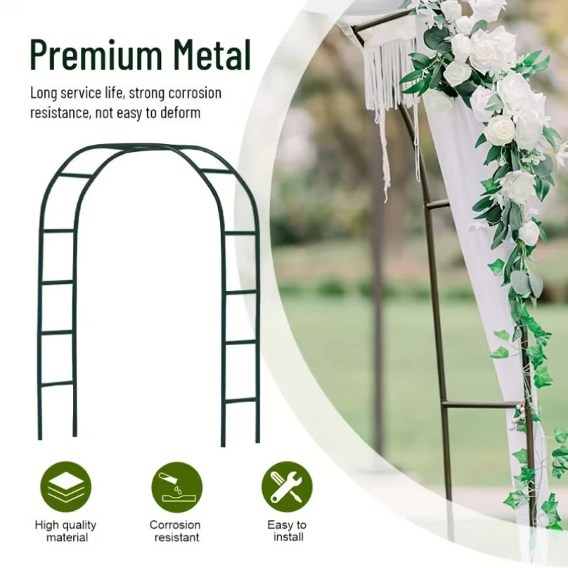 1 pièce, Arche de jardin en métal
