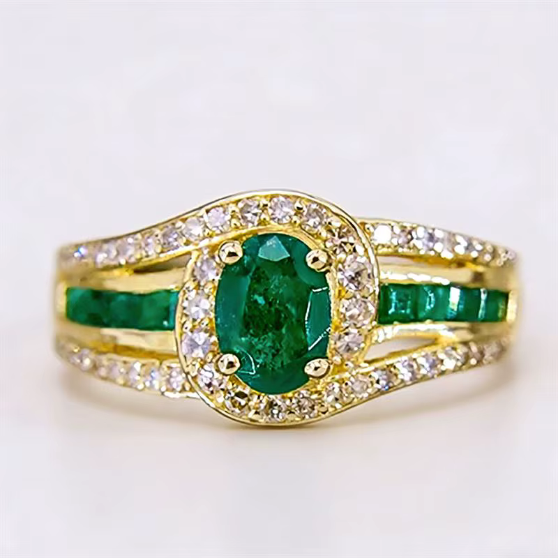 Huitan – bague de luxe couleur or pour femmes