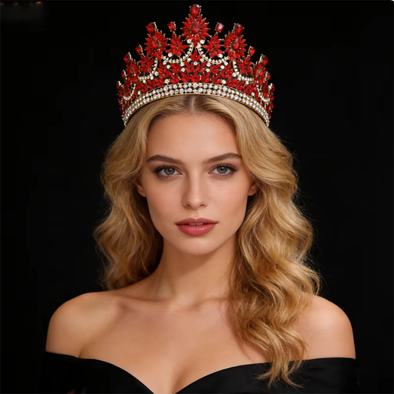 Diadème de Princesse en Strass pour Femme