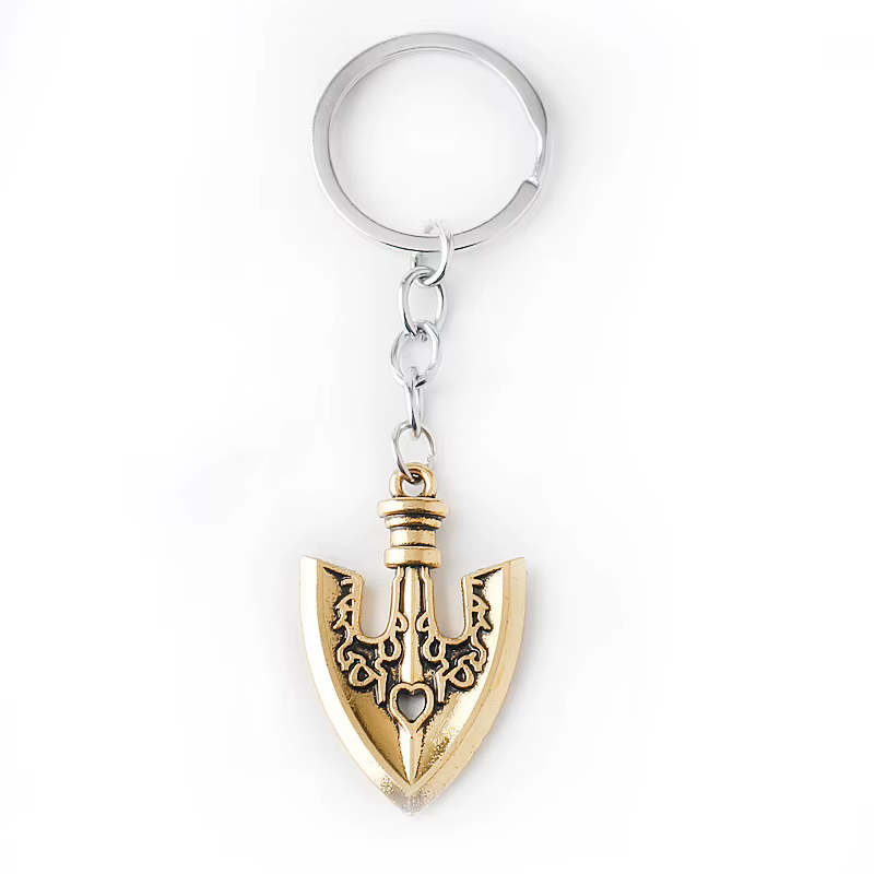 Anime JOJOS BIZARRE ADVENTURE Kujo Jotaro flèche métal doré tour de cou charme cadeaux porte-clés