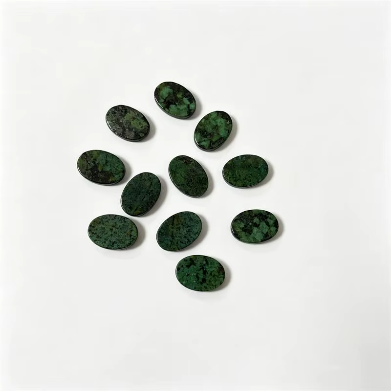 1 pièce de cabochon ovale plat en turquoise africaine 6x8/10x14mm