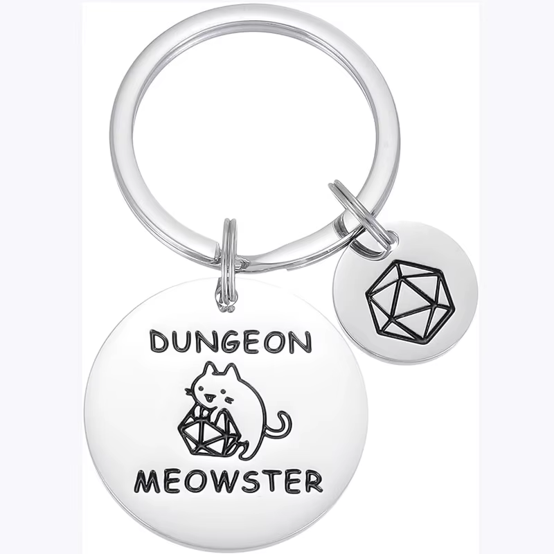 Cadeaux pour hommes femmes adultes lui drôle Unique mari donjon D N D bijoux Dnd porte-clés donjons et Dragons