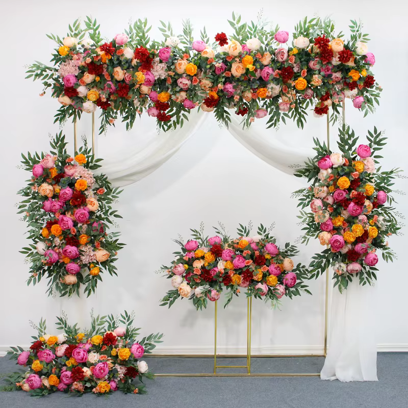Décor d'arrière-plan d'arc de mariage
