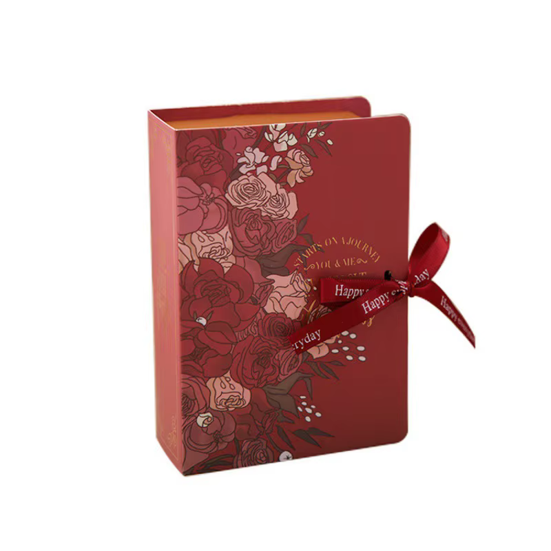 Boîte cadeau portable en forme de livre DIY