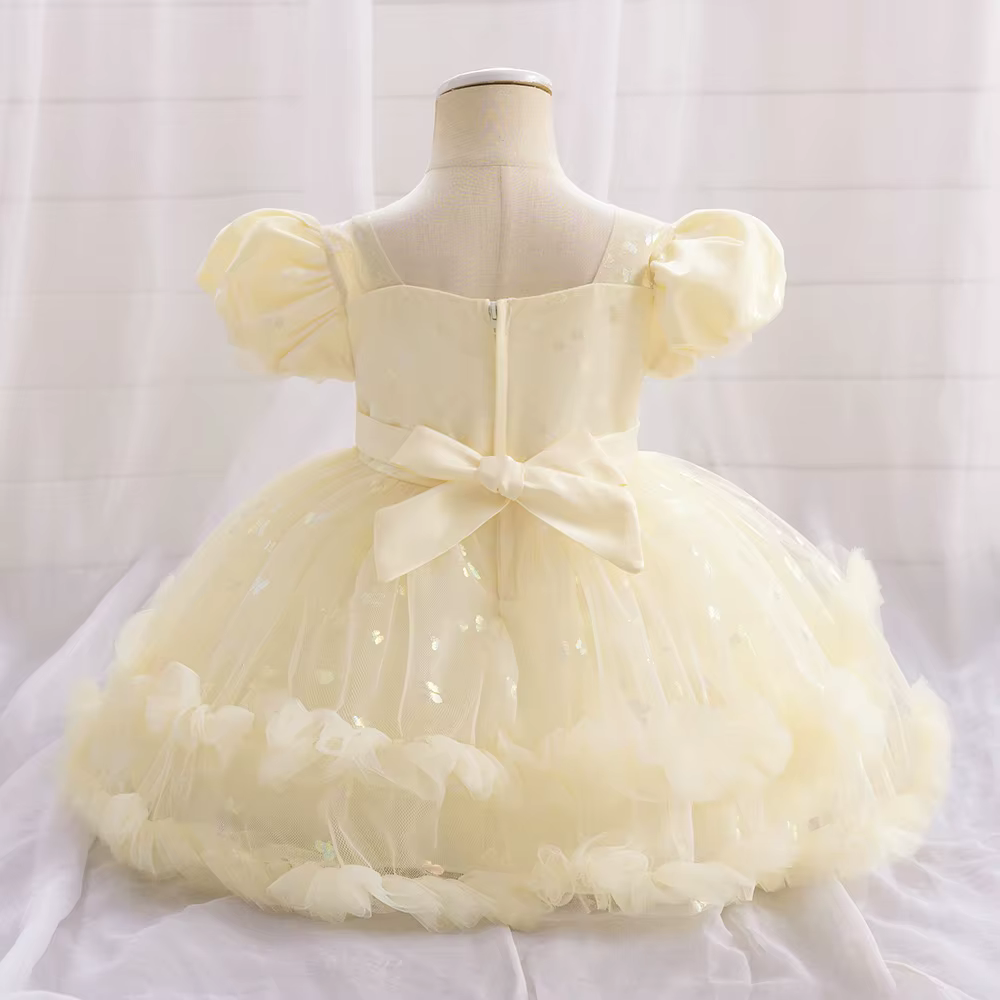 Robes superposées moelleuses pour bébés filles