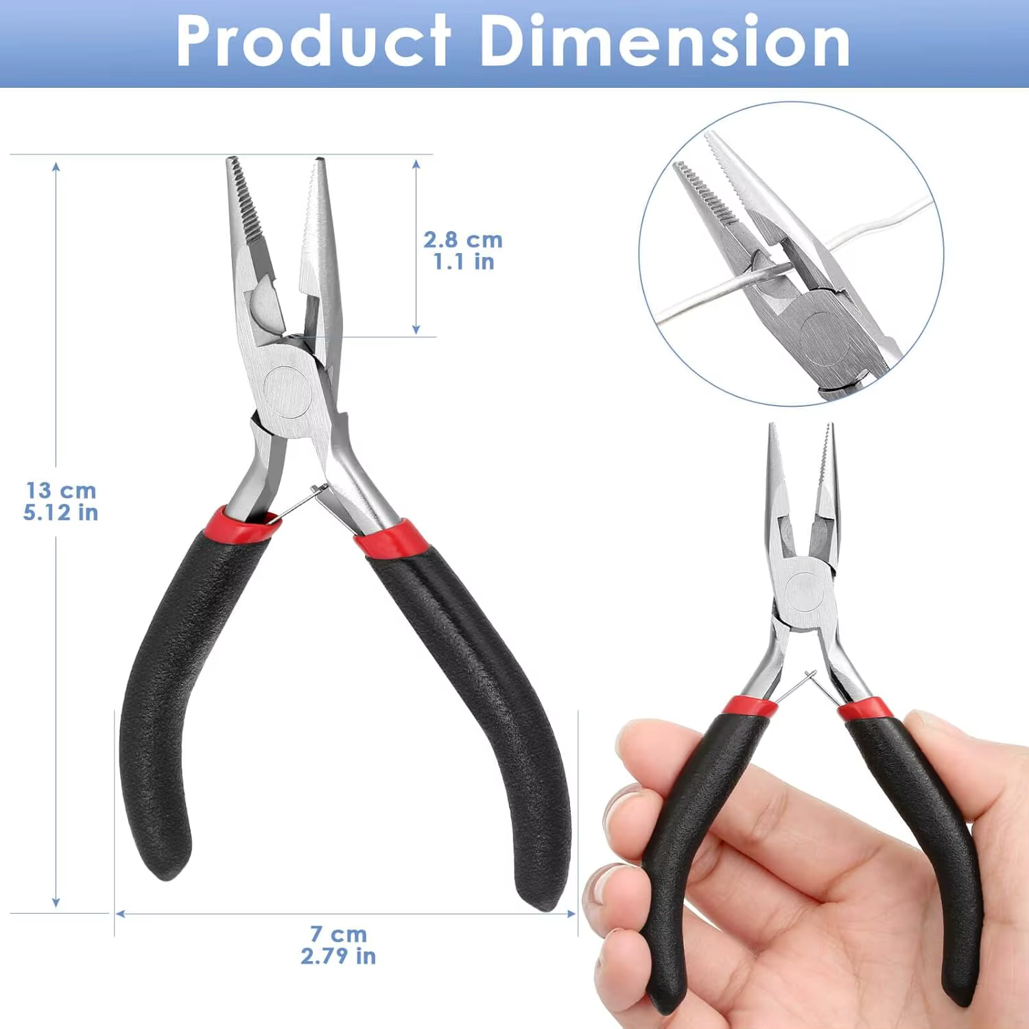 Pince à bec effilé pour la fabrication de bijoux