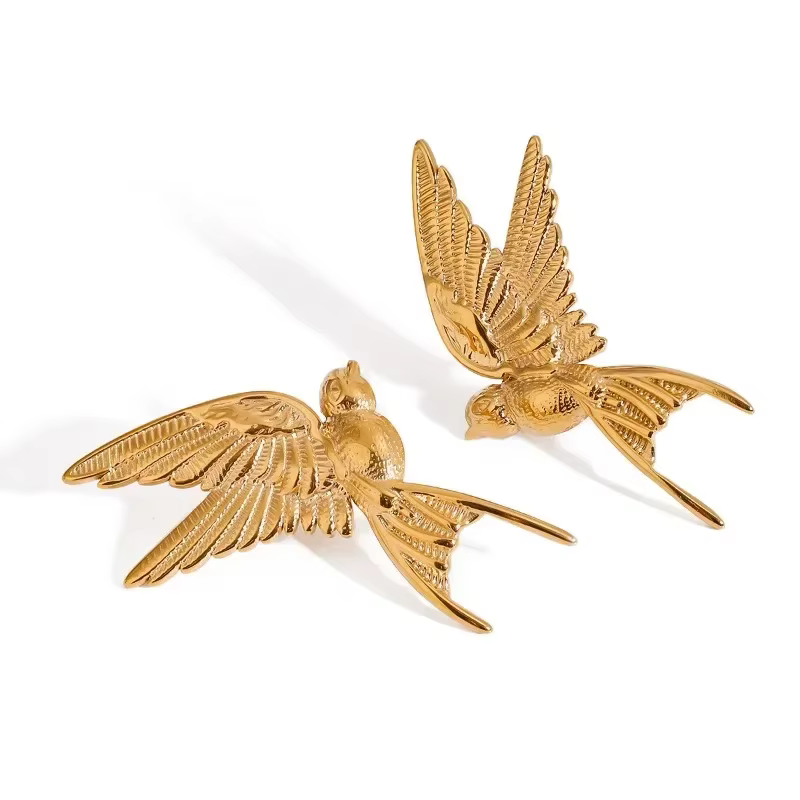 Minar Unique – boucles d'oreilles pendantes en forme de colombe de la paix
