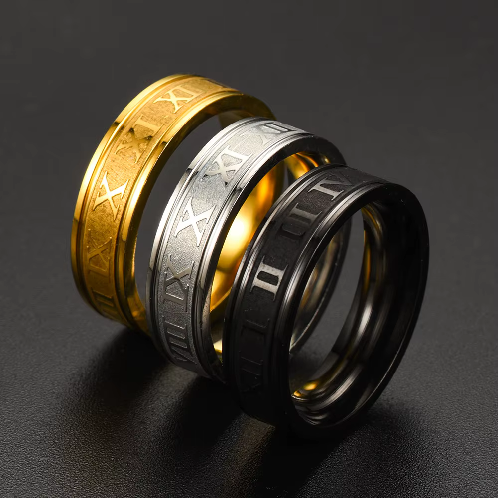 Bague Vintage avec chiffres romains