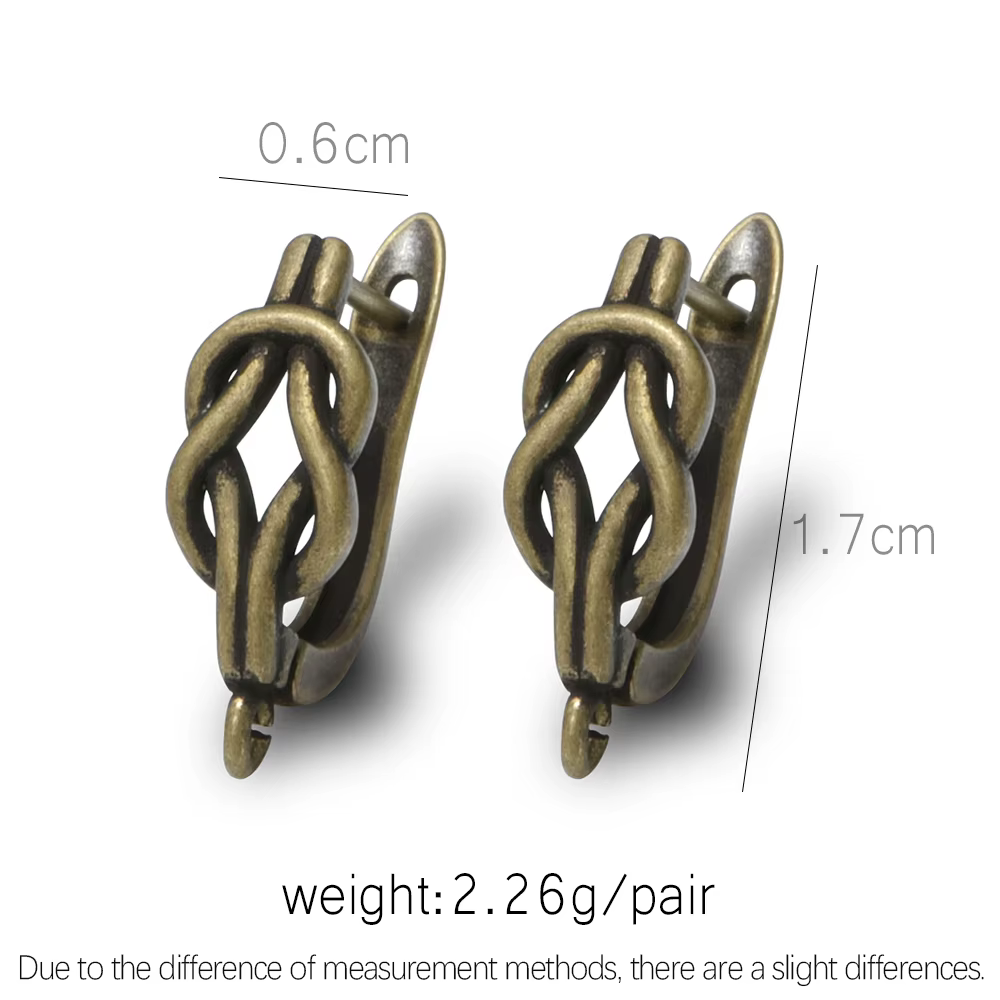 Boucles d'oreilles en Bronze Antique