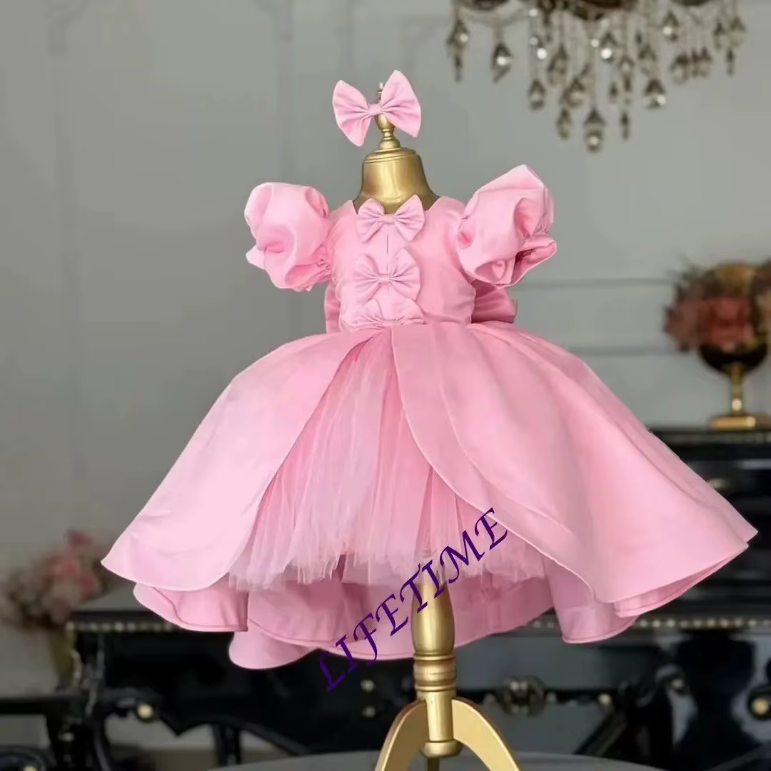 Robes de demoiselle d'honneur avec nœud marron