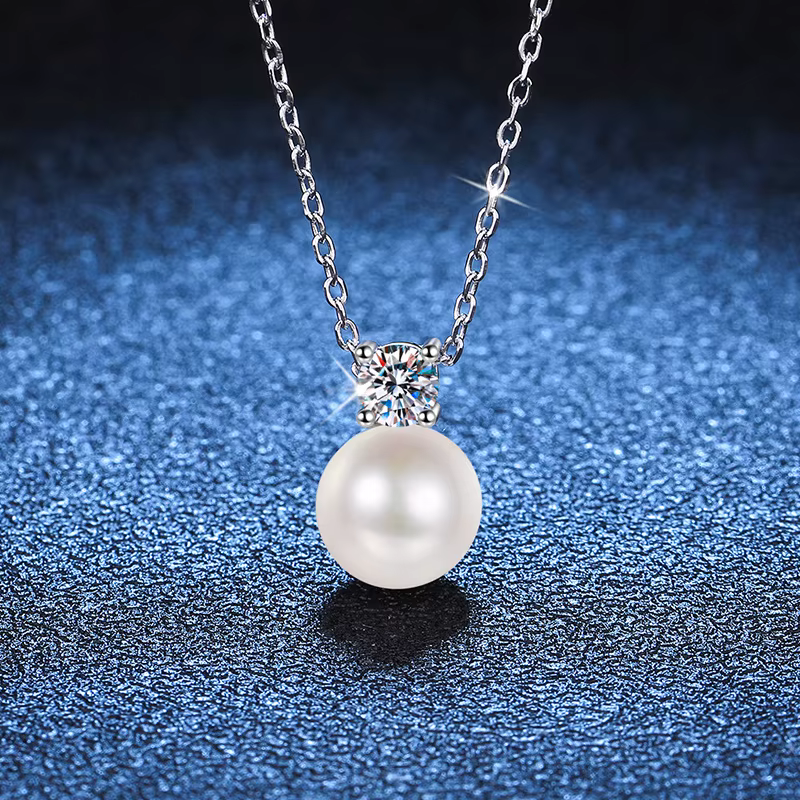 Collier Moissanite en argent Sterling S925