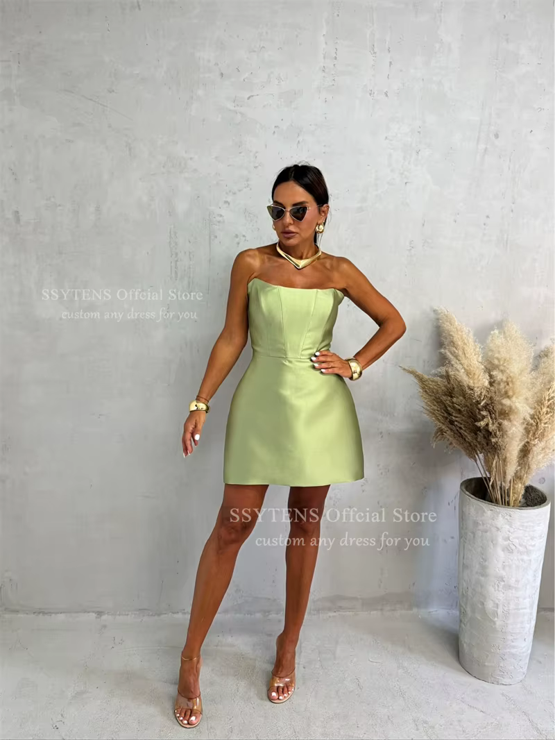 SSYTENS – robe de soirée de mariage courte et élégante