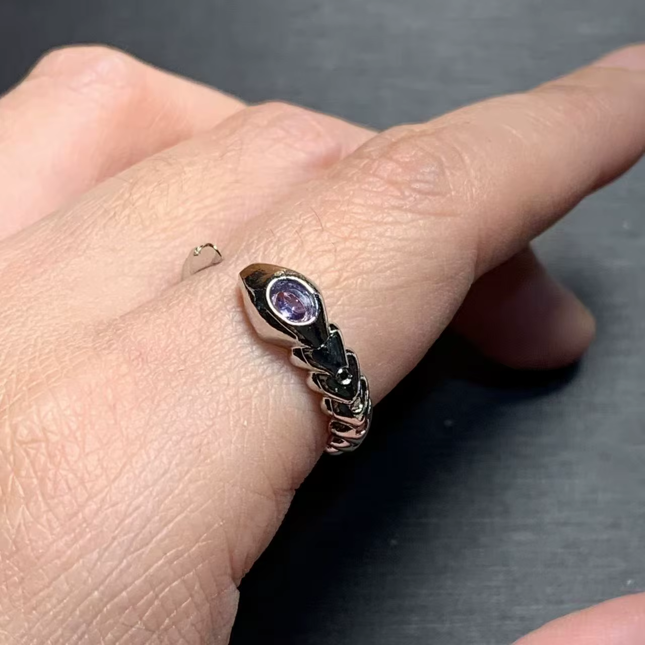 Bague en Tanzanite Naturelle 30 mm