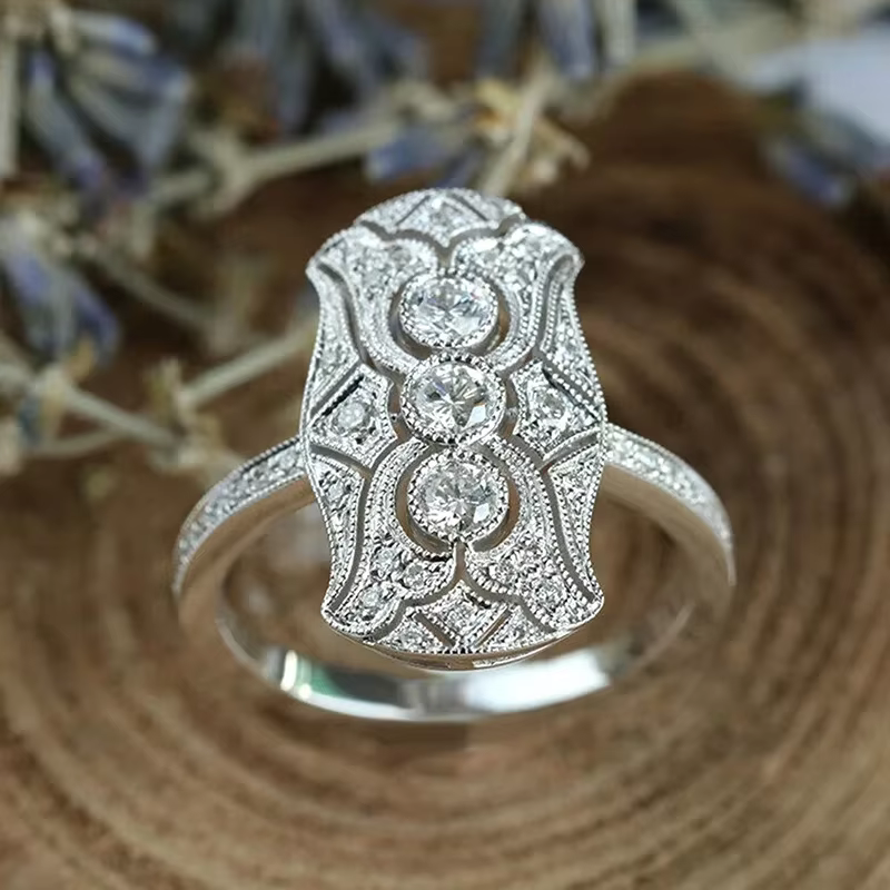 Huitan – bague gracieuse et exquise pour femme