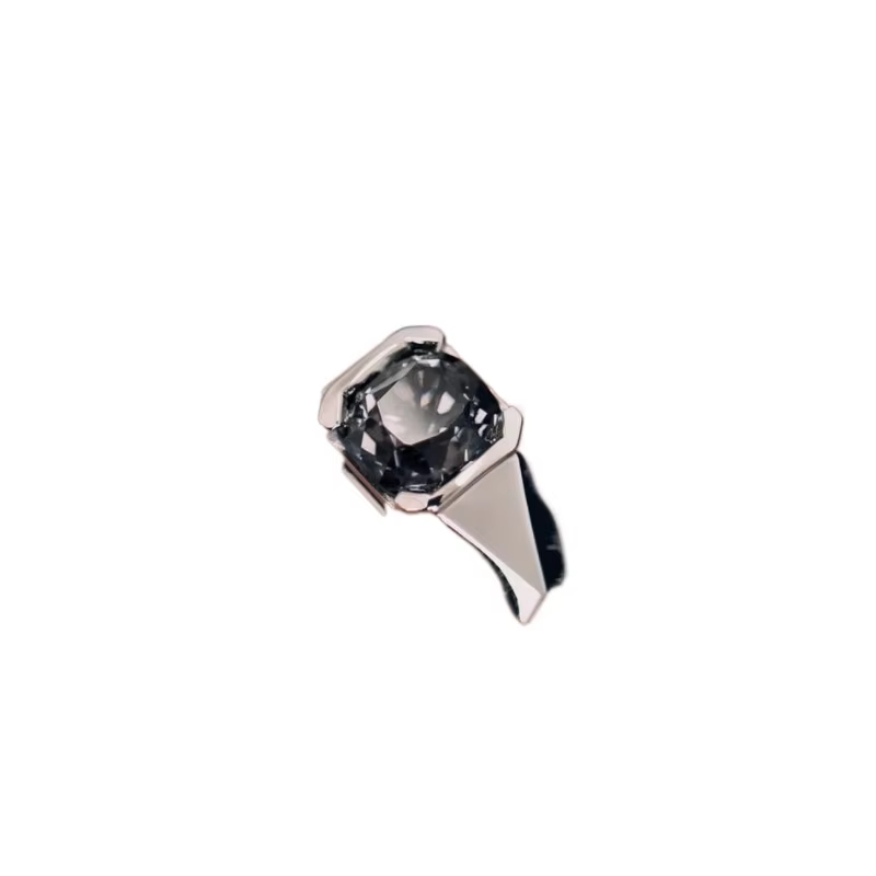 Bague en argent brillant pour homme