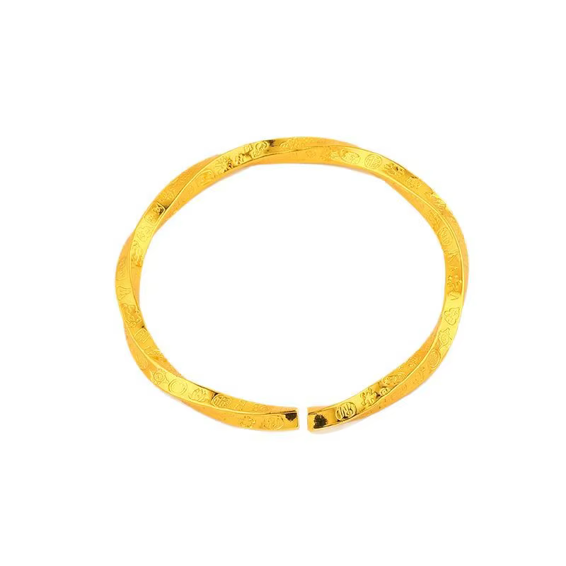 Bracelet de luxe en or pur 24K 9999 pour femmes