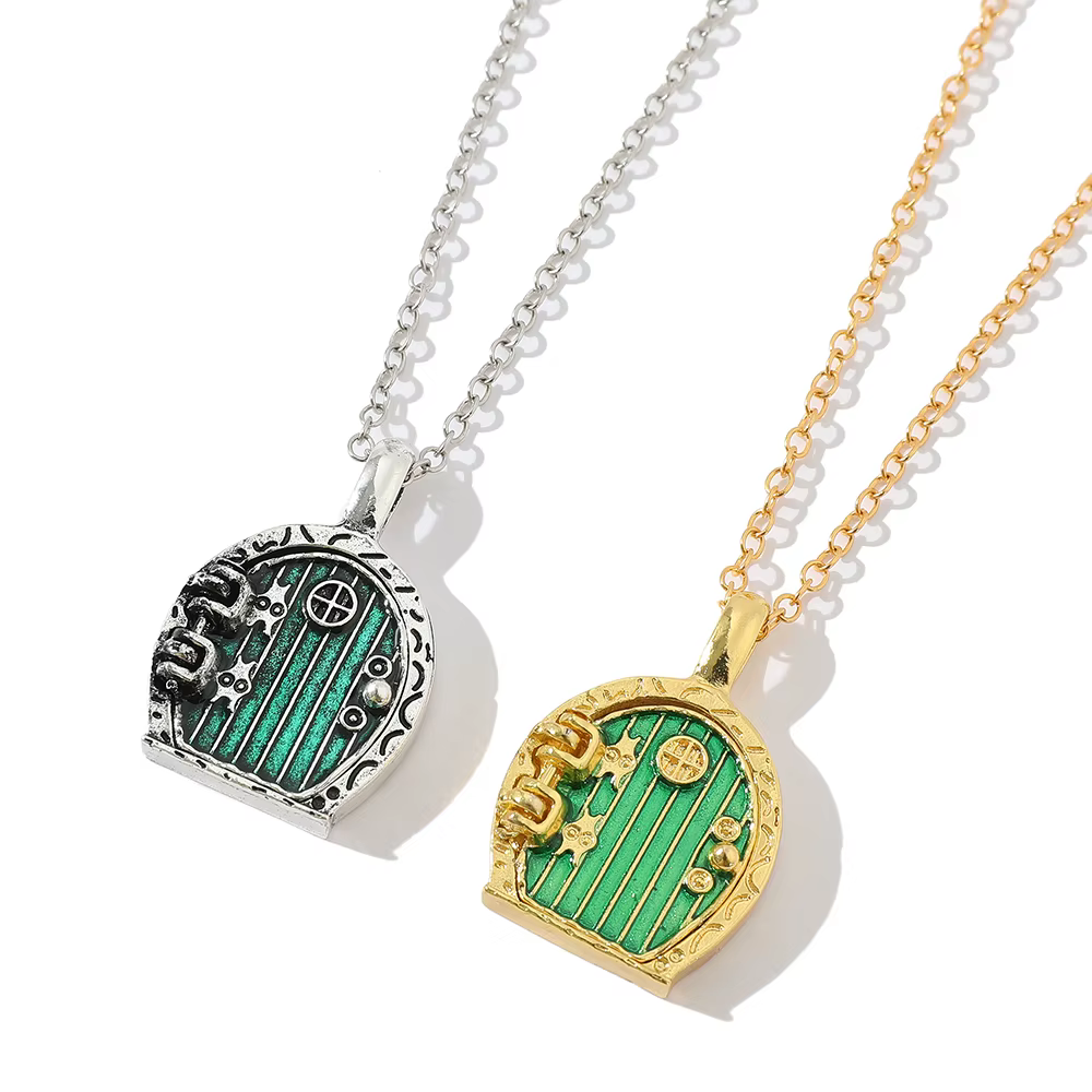 Collier de porte Hobbit du Seigneur des Anneaux – Pendentif bicolore