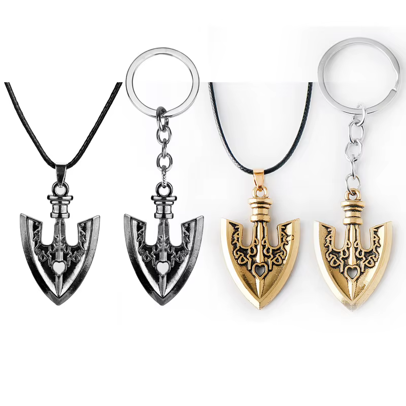 Anime JOJOS BIZARRE aventure colliers Kujo Jotaro flèche métal pendentif chaîne tour de cou porte-clés charme cadeaux bijoux Collares
