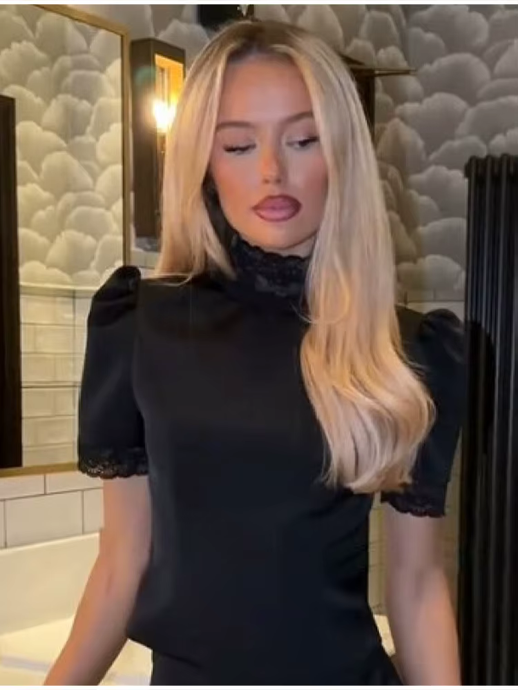 Ensemble haut et short moderne et sophistiqué en satin