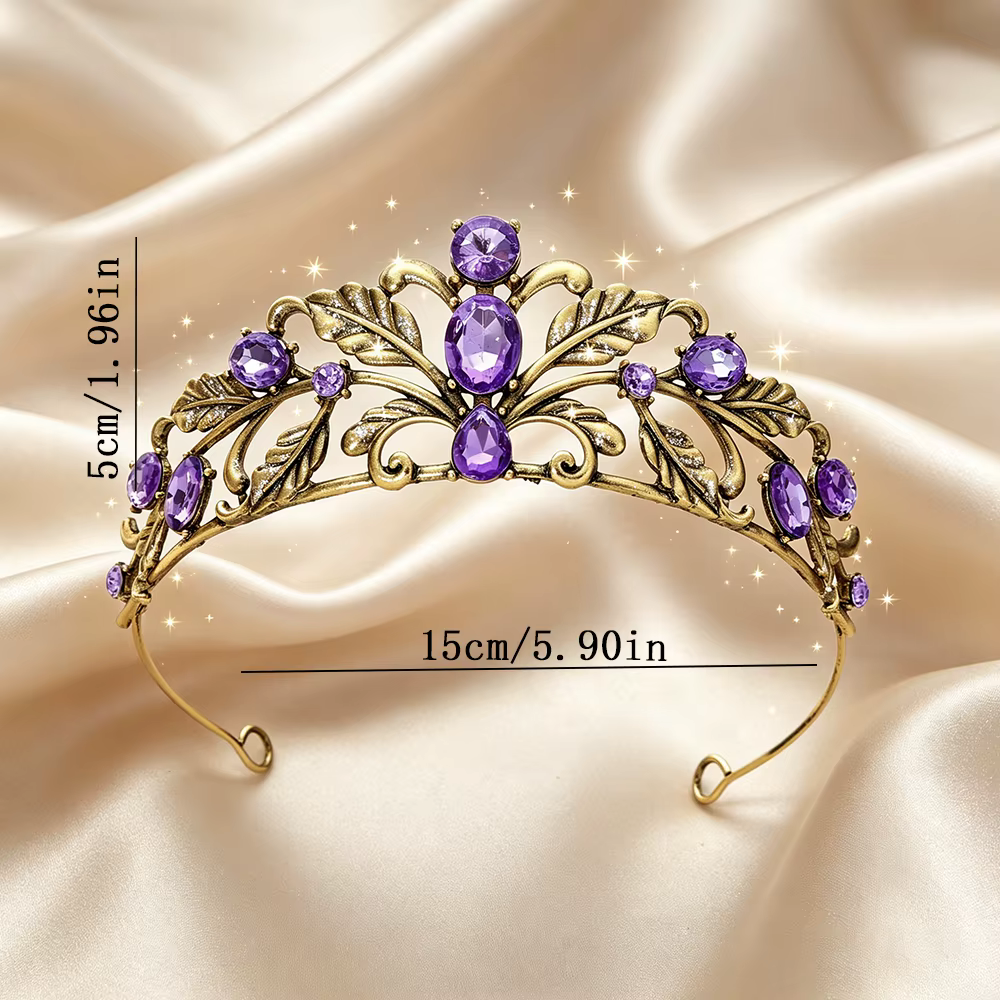 Diadème de mariée antique en forme de feuille
