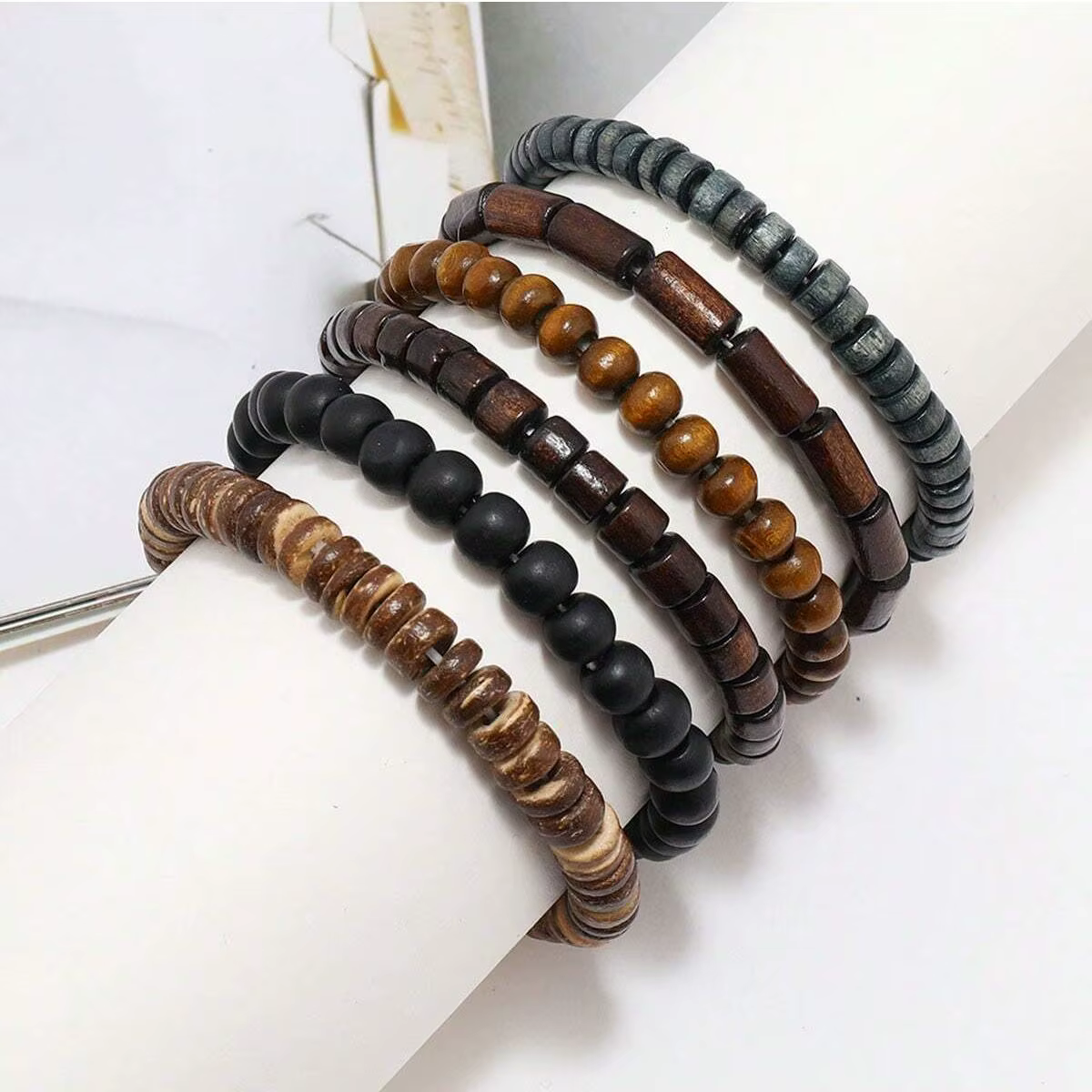 Wodeen – Bracelet tressé en cuir pour hommes