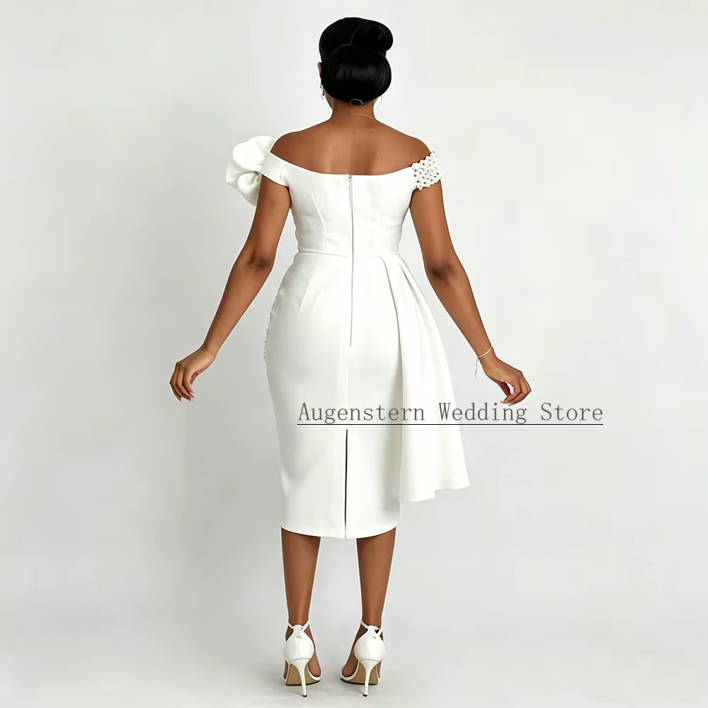 Robe de mariée fourreau/colonne courte