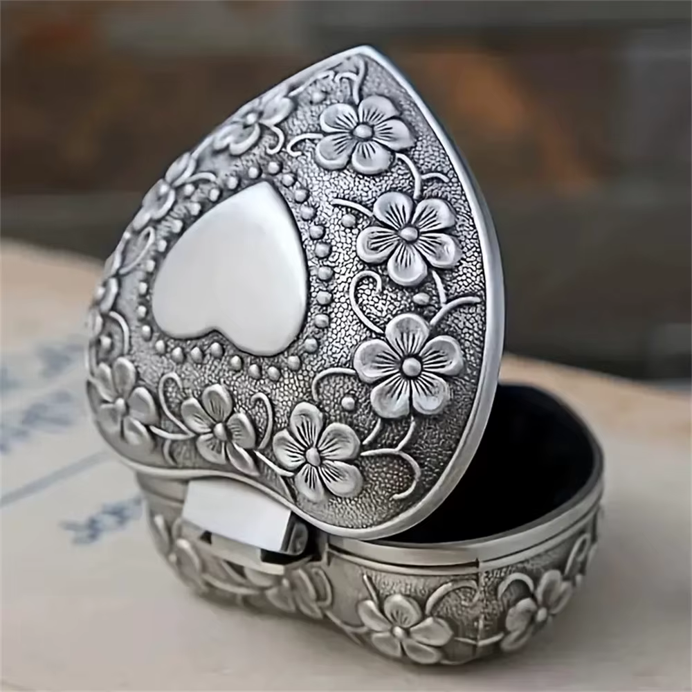 Boîte à bijoux en forme de cœur