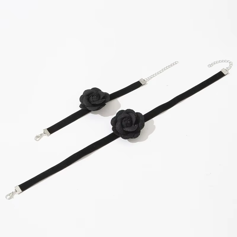 Ensemble de bijoux roses d'inspiration vintage pour filles