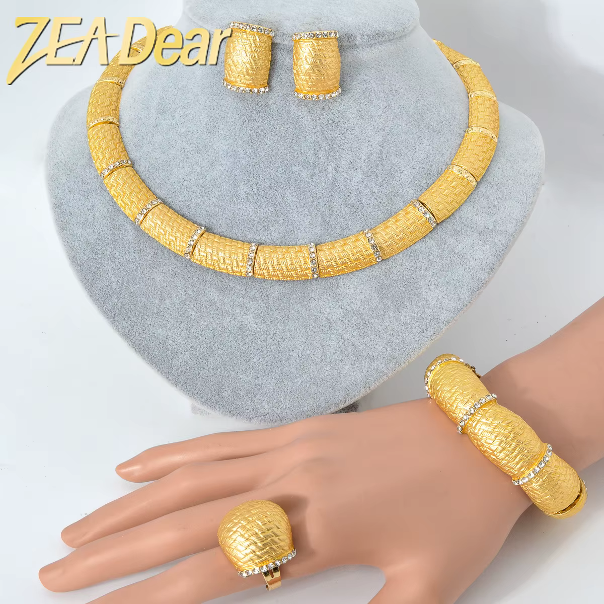 Zea51-Bijoux de mariage italiens en or 18 carats