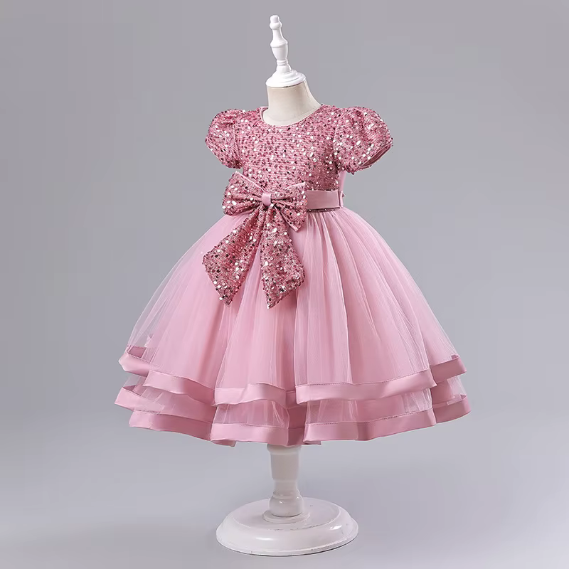 Nouvelle Robe de Mariage pour Filles 2026 - Robe de Cérémonie pour Enfants