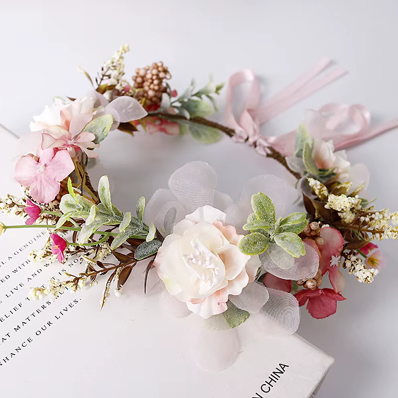 Couronne de demoiselle d'honneur pour mariée