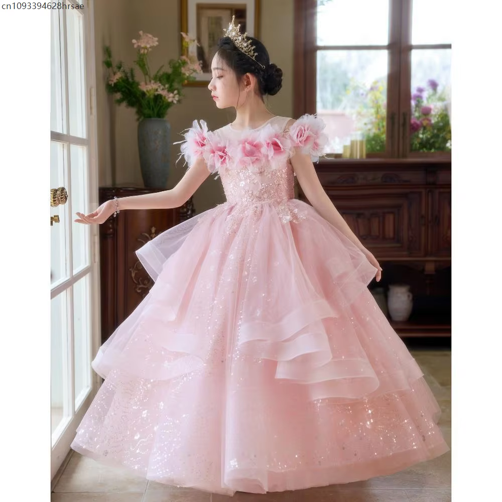 Robe princesse d'anniversaire pour filles
