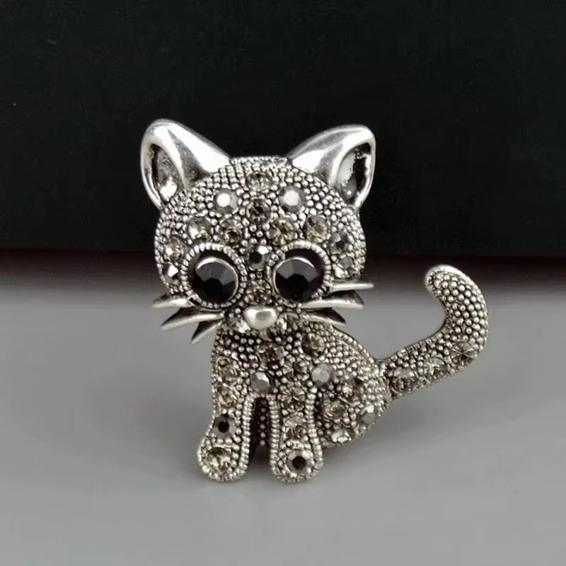 Broches de petit chat mignon pour femmes