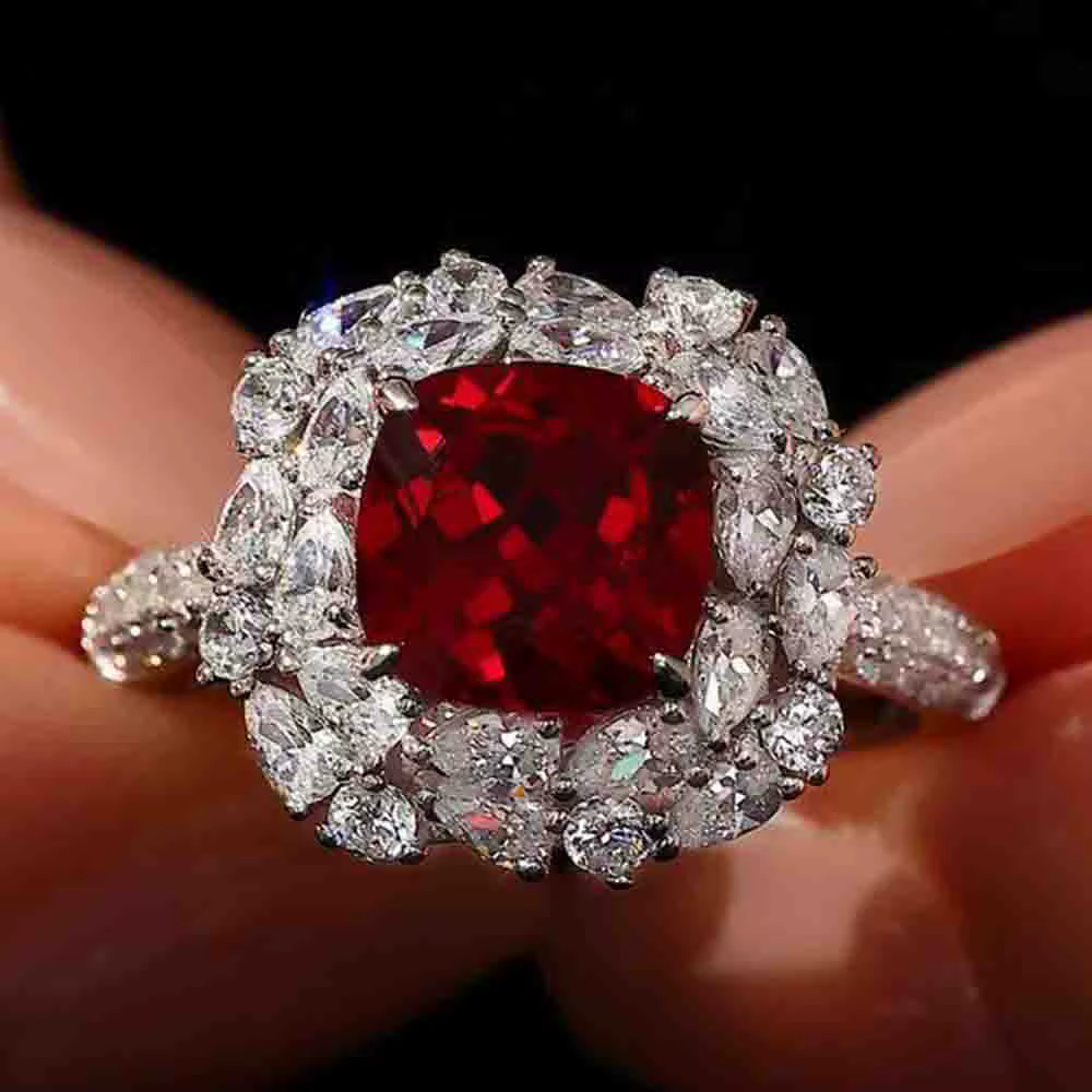 WUIHA – bague de fiançailles en argent Sterling 925